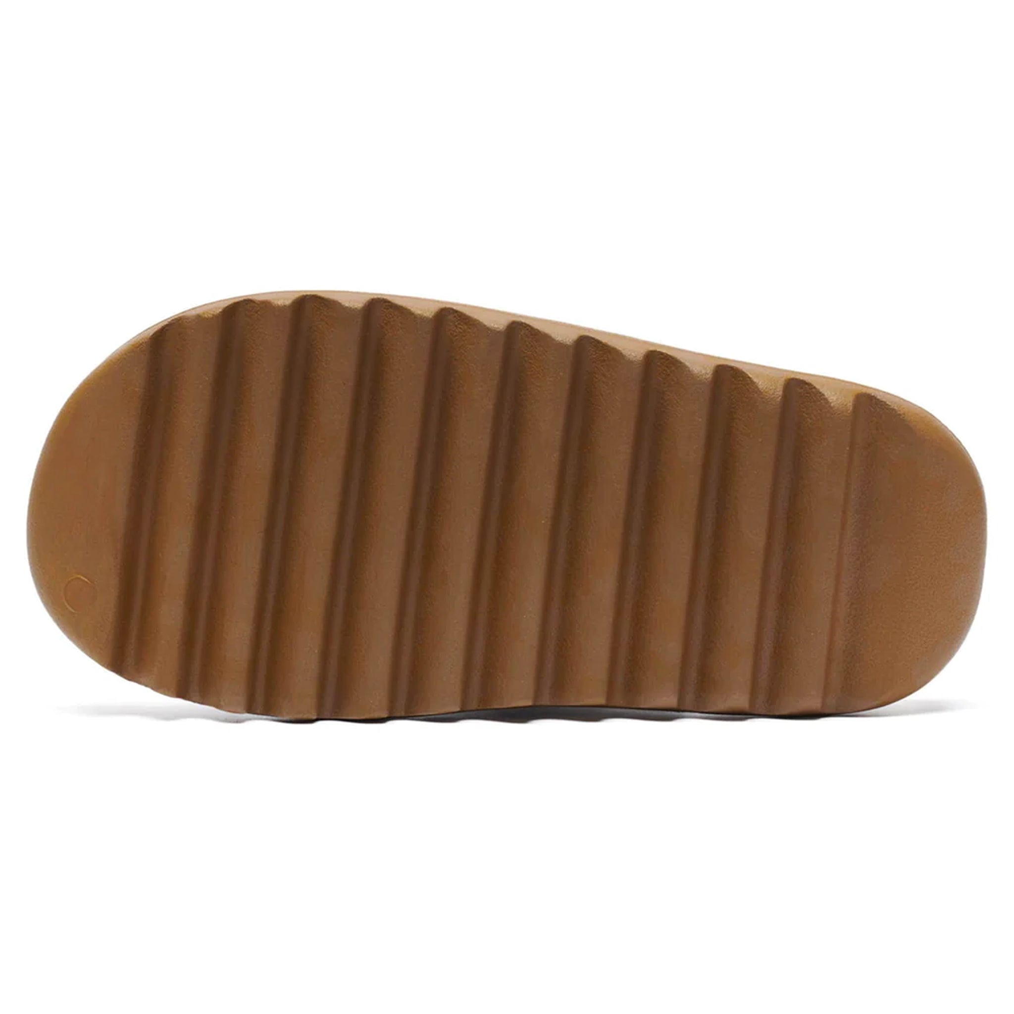 Sole view of Adidas Yeezy Slide Ochre GW1931